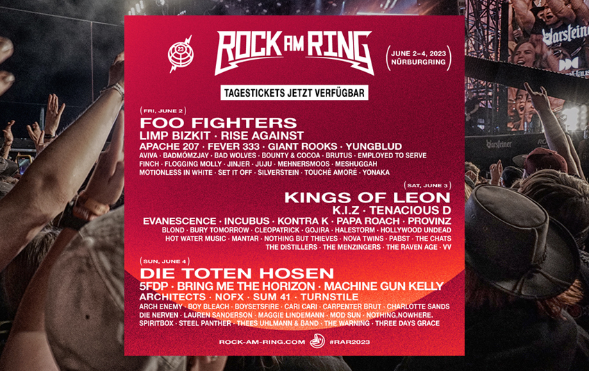 Rock am Ring und Rock im Park präsentieren Festivaldokumentation am 06. April
