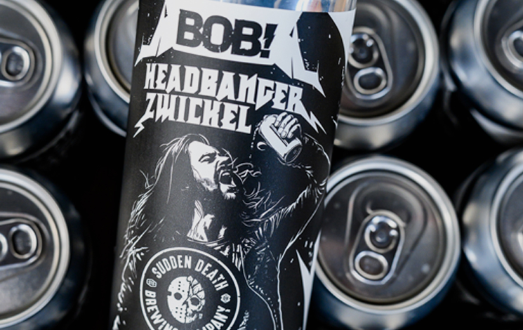 RADIO BOB! present their own beer "Headbanger Zwickel" with Sudden Death Brewing